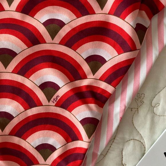 Revolve x VDM Ziggy Reversible Art Deco Retro Pink Stripe Bikini Bottom Swim‎ - Picture 6 of 9